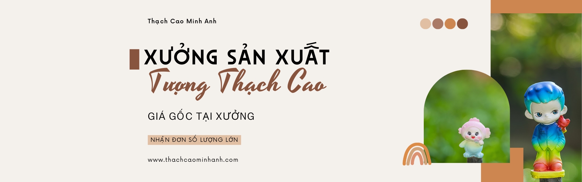 xưởng sản xuất tượng thạch cao, cơ sở sản xuất tượng thạch cao Minh Anh