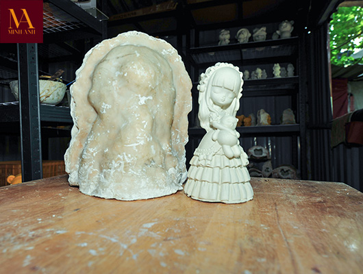 khuôn đúc tượng thạch cao, khuôn tượng thạch cao, dậy nghề làm khuôn tượng, khuôn silicon, khuôn nhựa composite