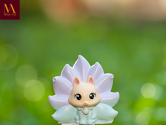 Tượng Thạch Cao Hồ Ly 9 Đuôi Cổ Đại