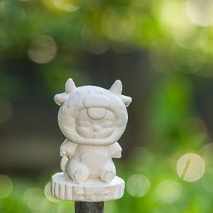 Tượng Thạch Cao Baby Three Trâu 10cm