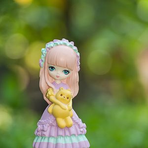 Tượng Thạch Cao Công Chúa Ôm Mèo