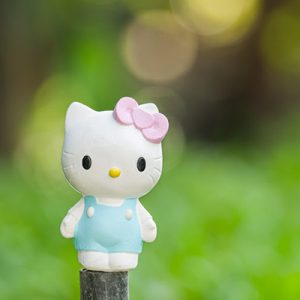 Tượng Thạch Cao Kitty Ngồi