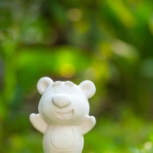 Tượng Thạch Cao Gấu Dâu 17cm